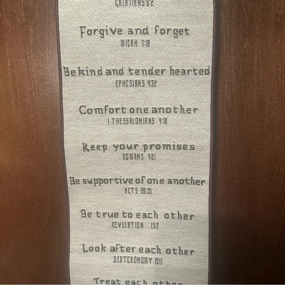 Home Rules Wall Hanging Decor - Cream and Brown